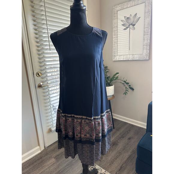Loft Outlet NWT Navy Sleeveless Shift Dress Sz. Small - Picture 1 of 7